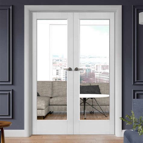 french doors without curtains